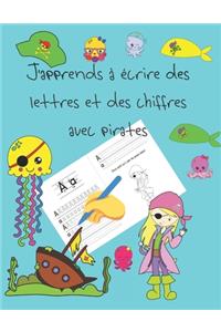 J'apprends à écrire des lettres et des chiffres avec pirates