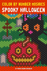 Color By Number Mosaics - Spooky Halloween