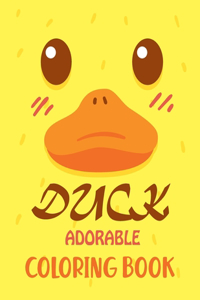 Adorable Duck Coloring Book