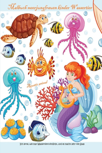malbuch meerjungfrauen kinder wassertier