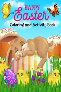 Happy Easter Coloring and Activity Book