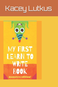 My First Learn To Write Book