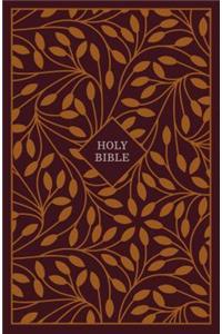 KJV, Thinline Reference Bible, Cloth over Board, Burgundy/Orange, Red Letter, Comfort Print
