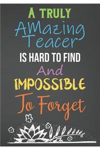 A Truly Amazing Teacher Is Hard To Find And Impossible To Forget