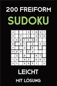 200 Freiform Sudoku Leicht Mit Lösung