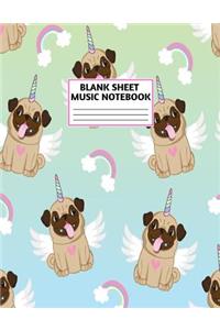 Blank Sheet Music Notebook