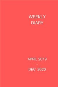 Weekly Diary April 2019-Dec 2020