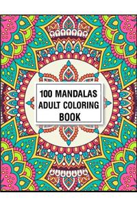 100 Mandala Adult Coloring Book