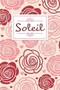 Soleil: Personalised Notebook / 120 Lined Pages / Perfect for journaling and writing notes.