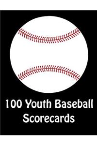 100 Youth Baseball Scorecards