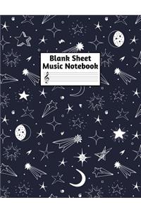Blank Sheet Music Notebook