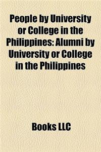 People by University or College in the Philippines
