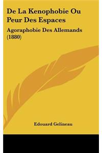 de La Kenophobie Ou Peur Des Espaces