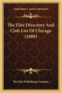Elite Directory and Club List of Chicago (1888)