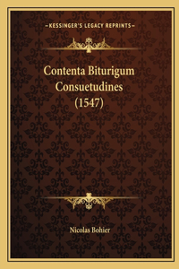 Contenta Biturigum Consuetudines (1547)