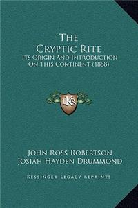 The Cryptic Rite
