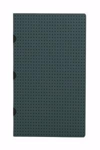 Grey on Black / Grey on Black (set of two) A5 Grid Notebooks