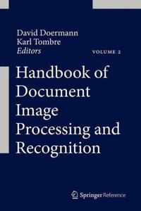 Handbook Of Document Image Processing And Recognition, 2 Volumes Set
