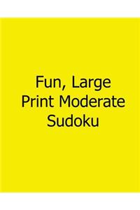 Fun, Large Print Moderate Sudoku