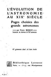 L'évolution de l'astronomie au XIXème siècle