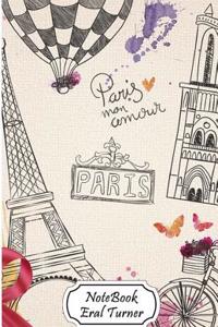 Notebook Journal Dot-Grid, Graph, Lined, Blank No Lined: Paris: Small Pocket Notebook Journal Diary, 120 Pages, 5.5- X 8.5- (Blank Notebook Journal)