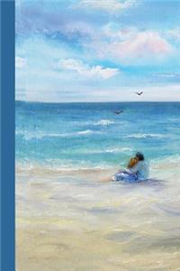 Sketchbook: Couple on the Beach 6x9 - Blank Journal with No Lines - Journal Notebook with Unlined Pages for Drawing and Writing on Blank Paper