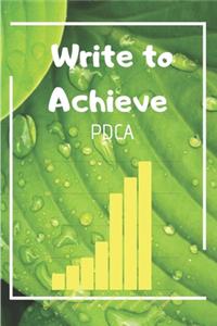 Write to Achieve PDCA