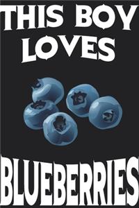 This Boy Loves Blueberries Notebook