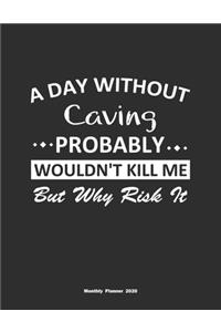 A Day Without Caving Probably Wouldn't Kill Me But Why Risk It Monthly Planner 2020