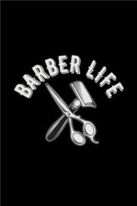 Barber life: 6x9 Barber - dotgrid - dot grid paper - notebook - notes