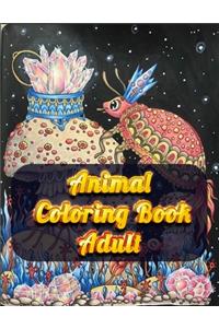animal coloring book adult