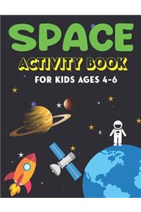 Space Activity Book for Kids Ages 4-6