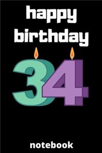 Happy birthday notebook