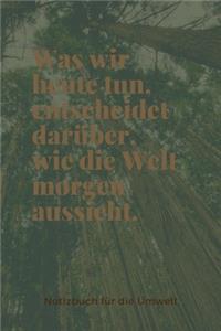 Was Wir Heute Tun, Entscheidet Darüber, Wie Die Welt Morgen Aussieht.