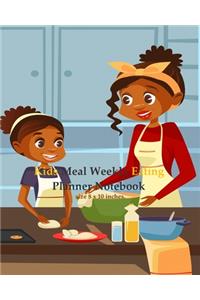 Kids Meal Weekly Eating Planner Notebook