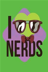 I Love Nerds - Geek Charming Notebook