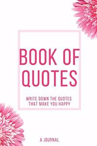 Book of Quotes A Journal