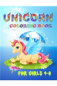 unicorn coloring book for girls 4-8