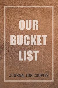 Our Bucket List Journal for Couples