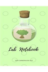 Lab Notebook 100 Carbonless Set: For Students, Chemistry, Light Grey Graph for Drawing and Writing
