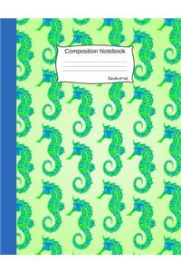 Seahorse Composition Notebook