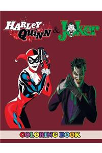 Harley Quinn and Joker Coloring Book