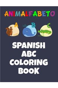 Animalfabeto Spanish ABC Coloring Book