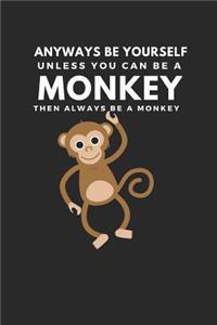 Anyways Be Yourself Unless You Can Be a Monkey Then Always Be a Monkey