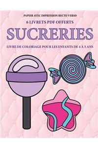 Livre de coloriage pour les enfants de 4 à 5 ans (Sucreries)