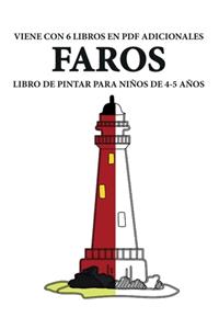 Libro de pintar para niños de 4-5 años (Faros)