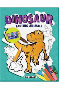 Dinosaur Farting Animals Coloring Books