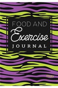 Food And Exercise Journal Diary
