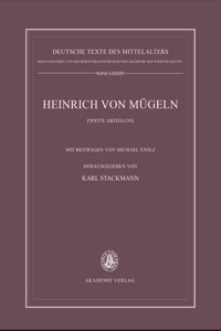 Die kleineren Dichtungen Heinrichs von Mügeln