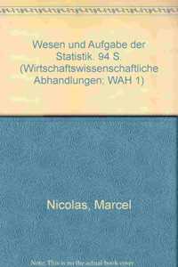 Wesen Und Aufgabe Der Statistik